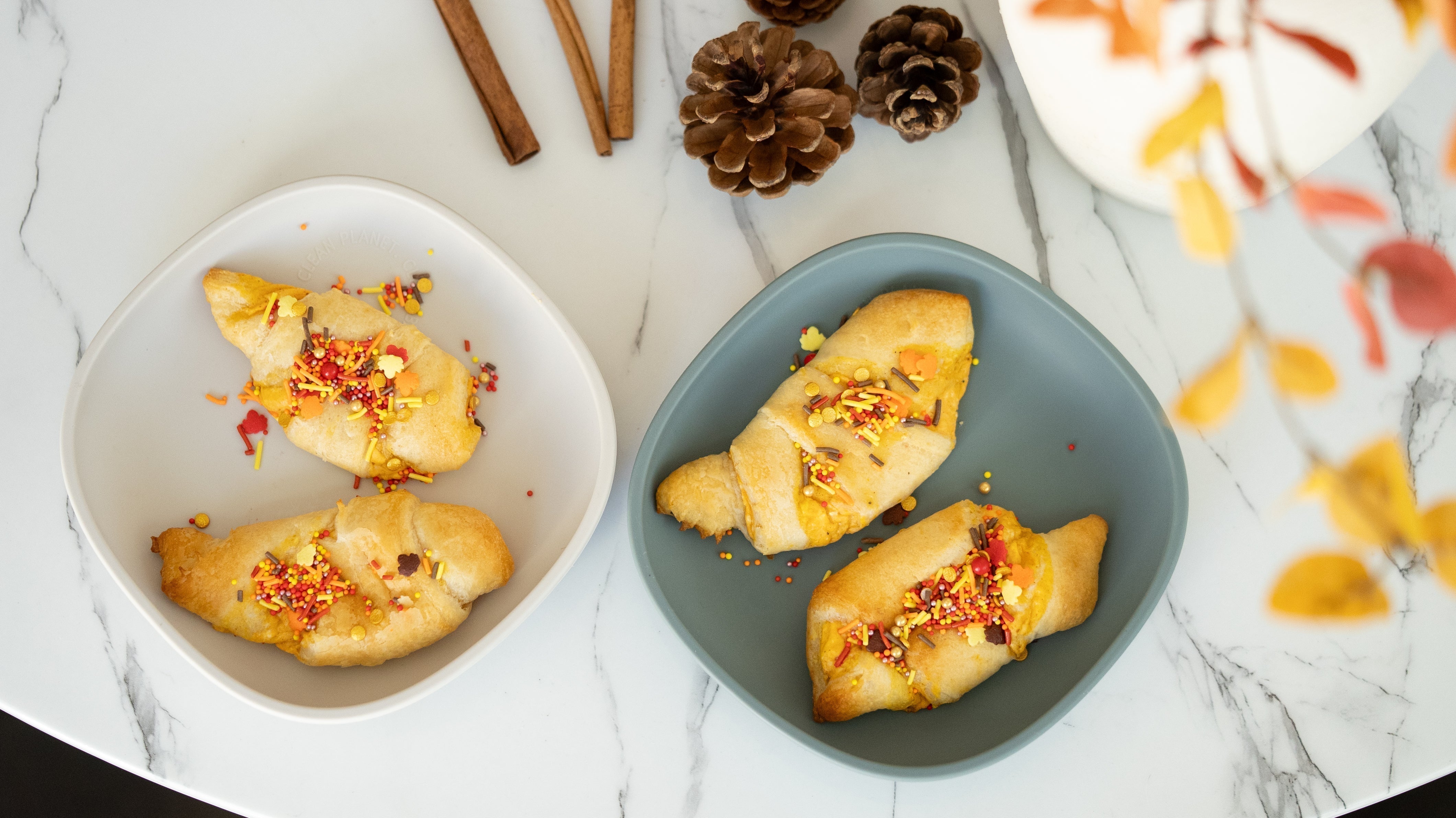 Pumpkin Spice Cream Cheese Crescent Rolls - Paperclip