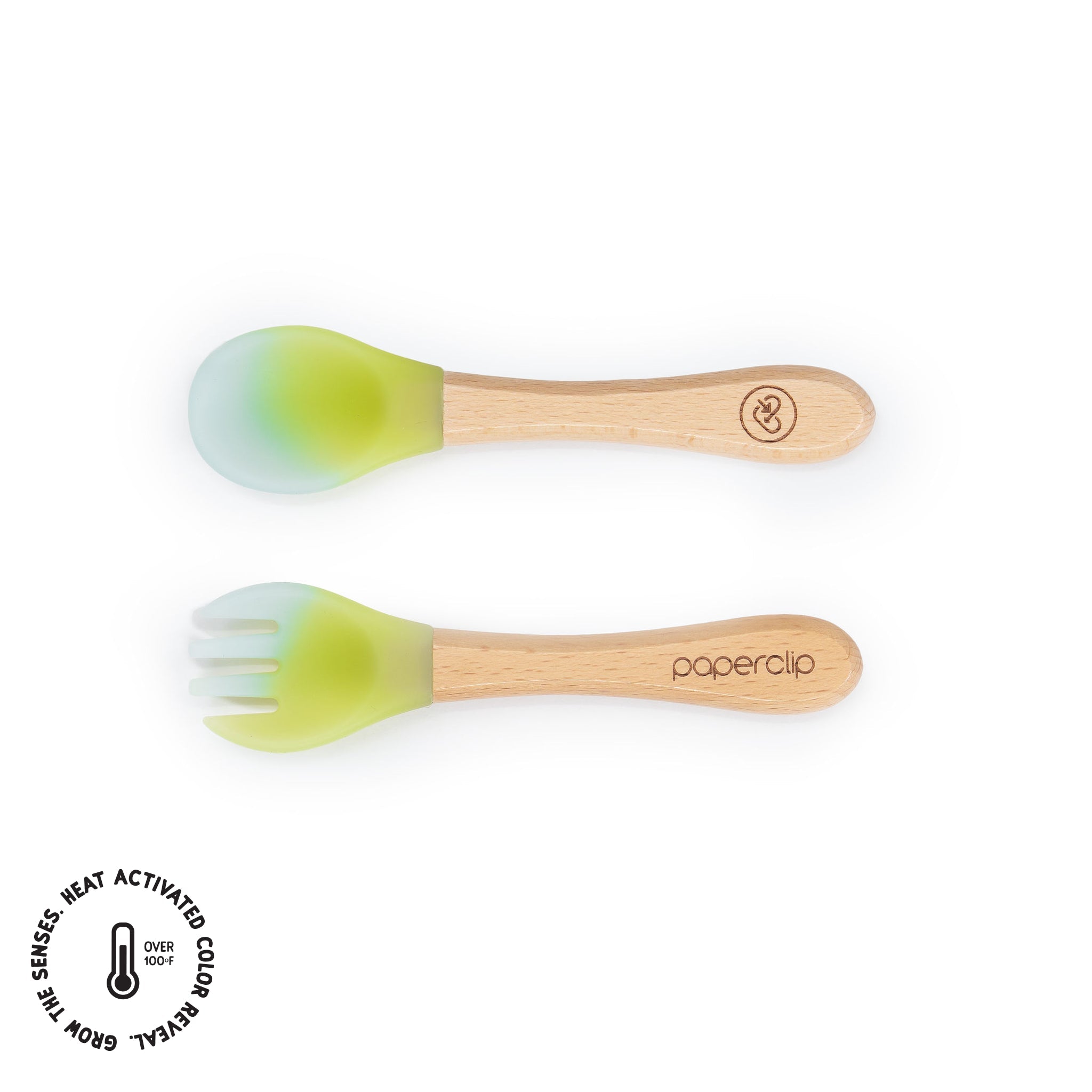 Color Changing Spoon & Spork Set - Paperclip