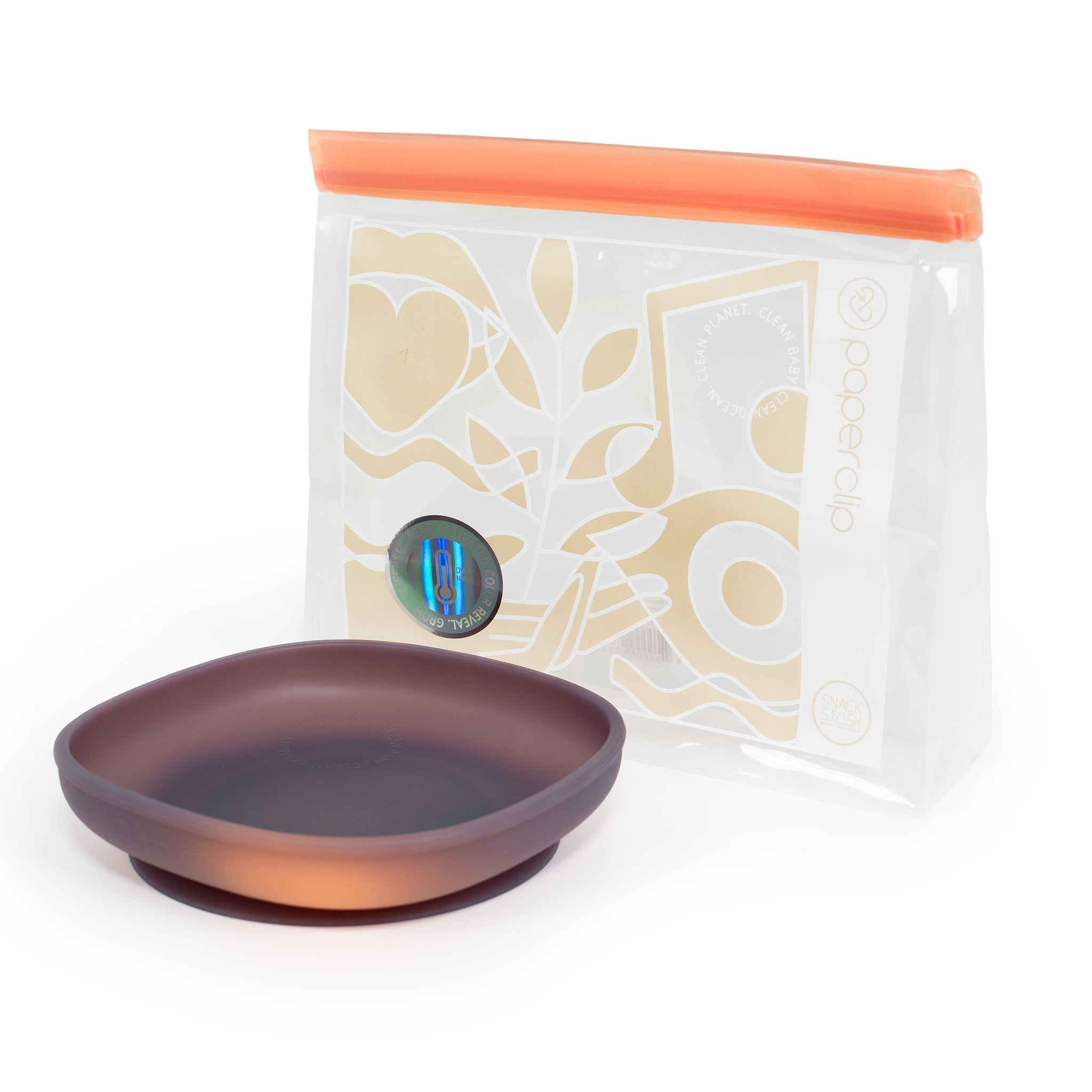 Color Changing Suction Plate - Paperclip