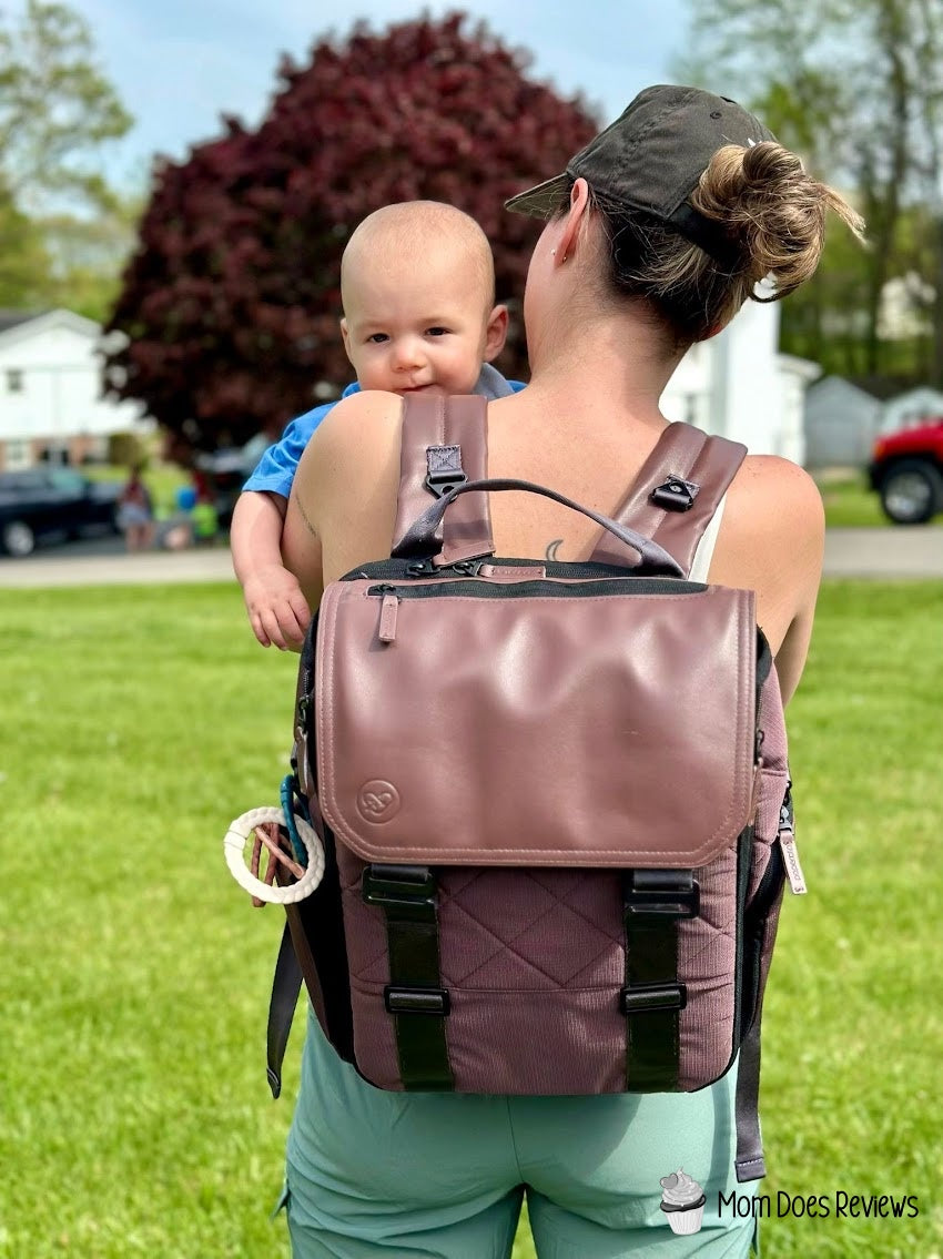 Mom leather backpack best sale