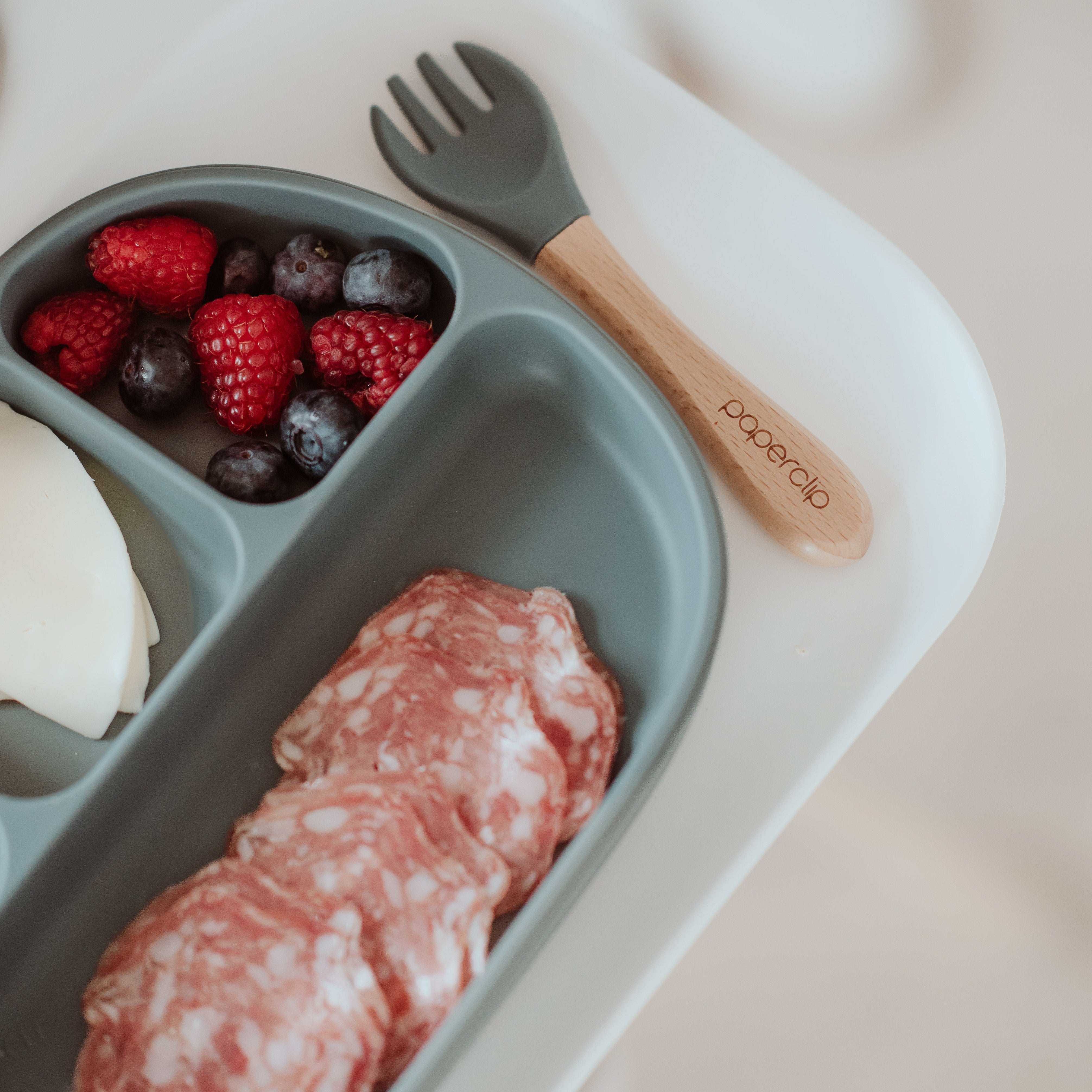 Baby Spoon & Spork Set - Paperclip