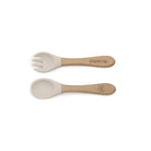 Baby Spoon & Spork Set - Paperclip