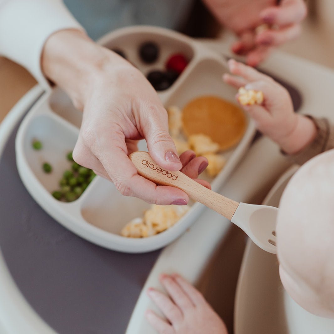 Baby Spoon & Spork Set - Paperclip