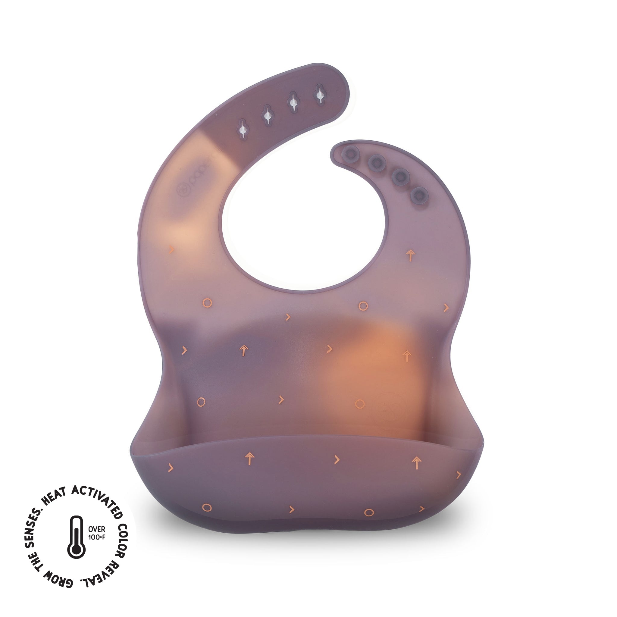 Color Changing Silicone Baby Bib - Paperclip
