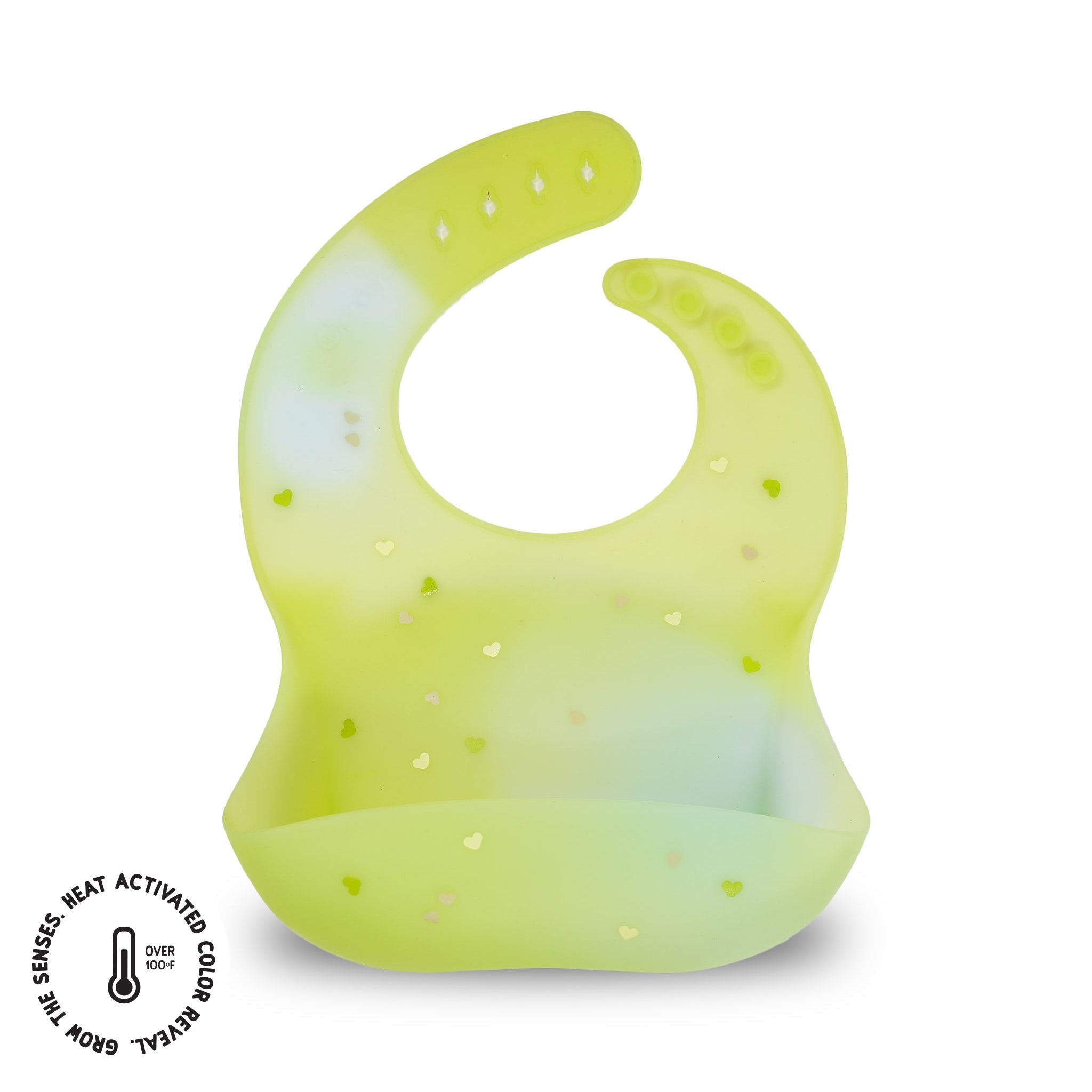 Color Changing Silicone Baby Bib - Paperclip