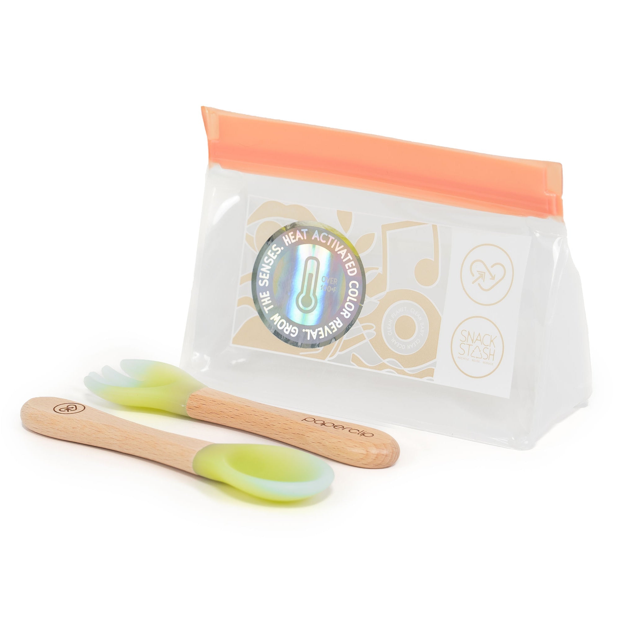 Color Changing Spoon & Spork Set - Paperclip