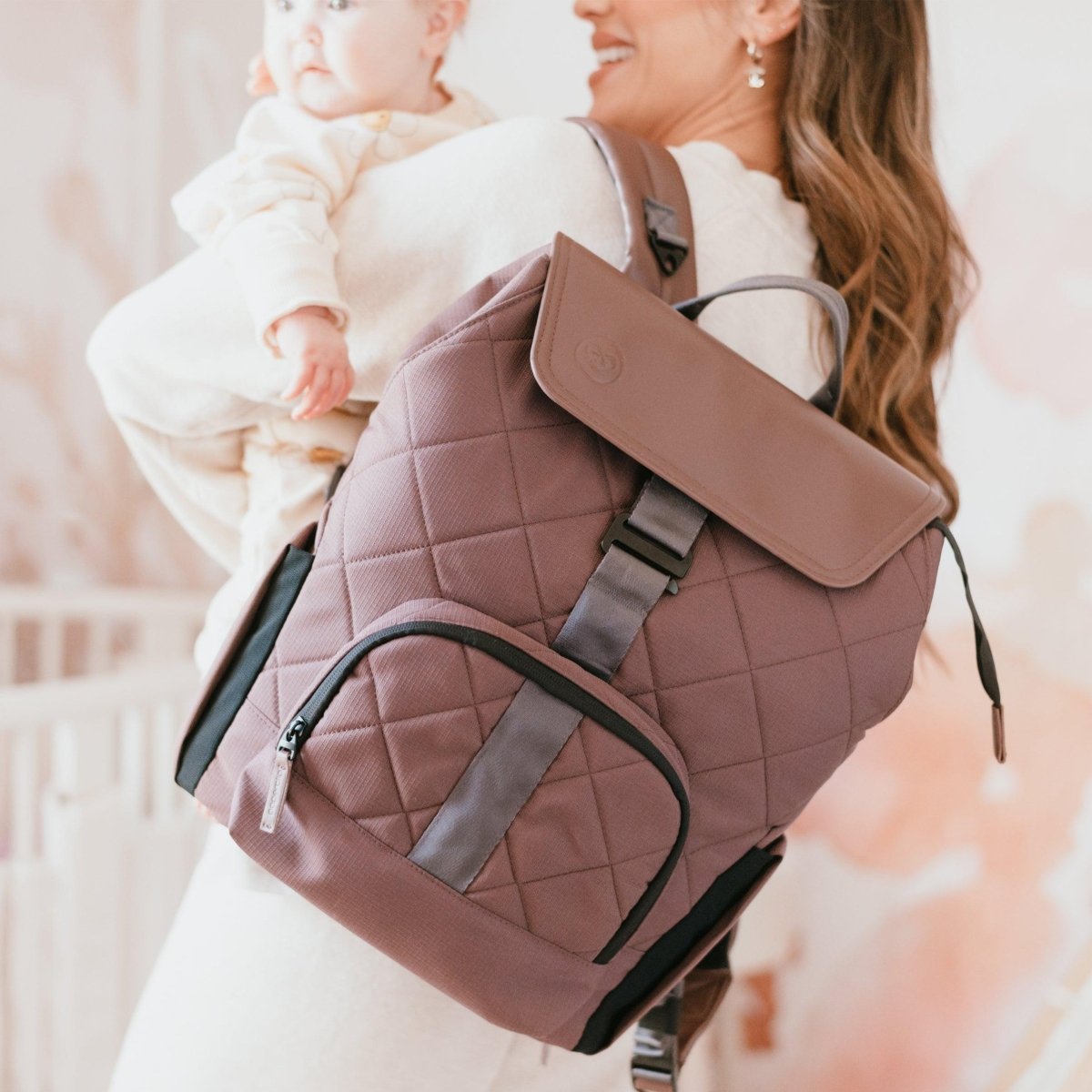 Jojo Diaper Bag Backpack with Changing Station - Paperclip