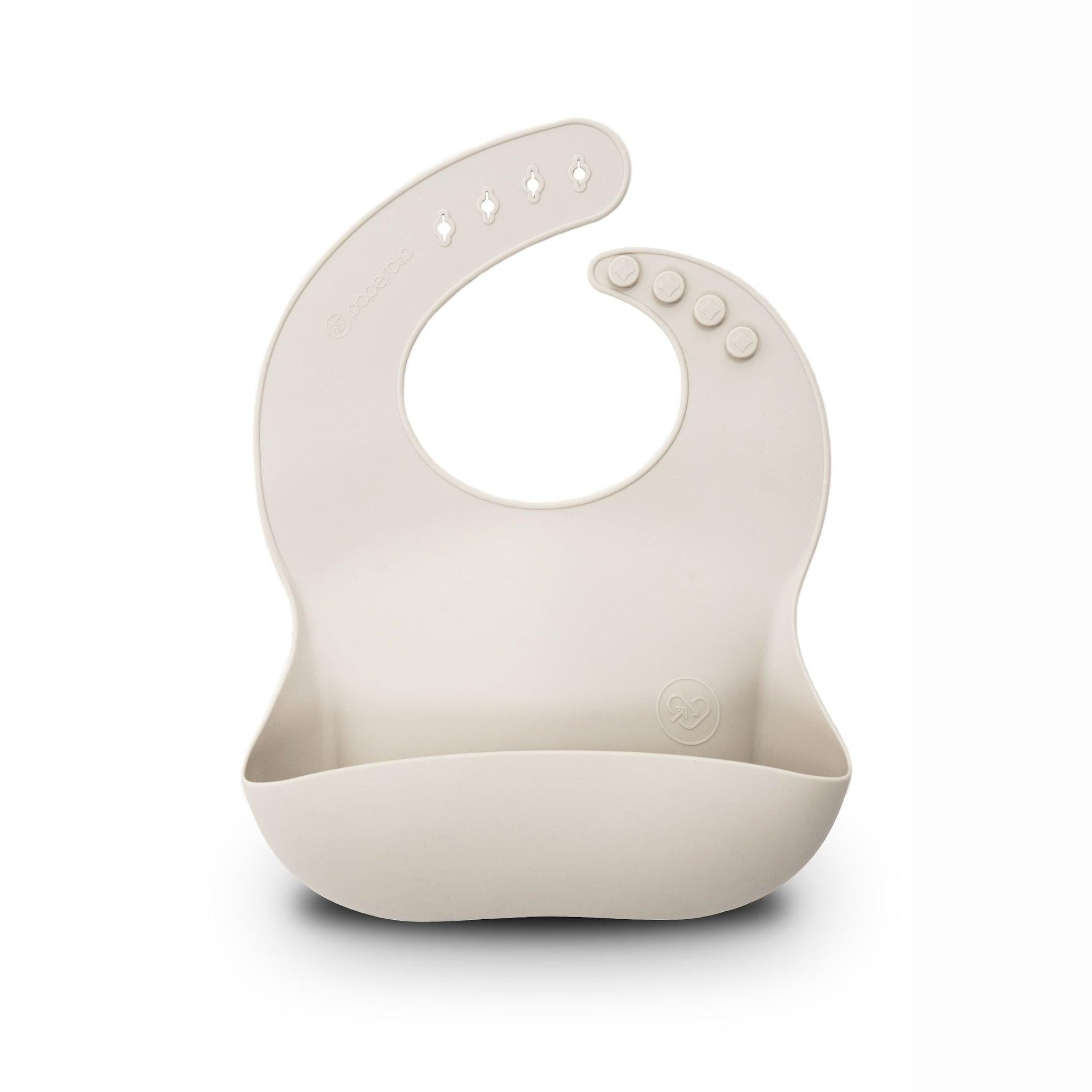 Silicone Feeding Bib - Paperclip