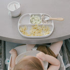 Silicone Sectioned Suction Plate - Paperclip