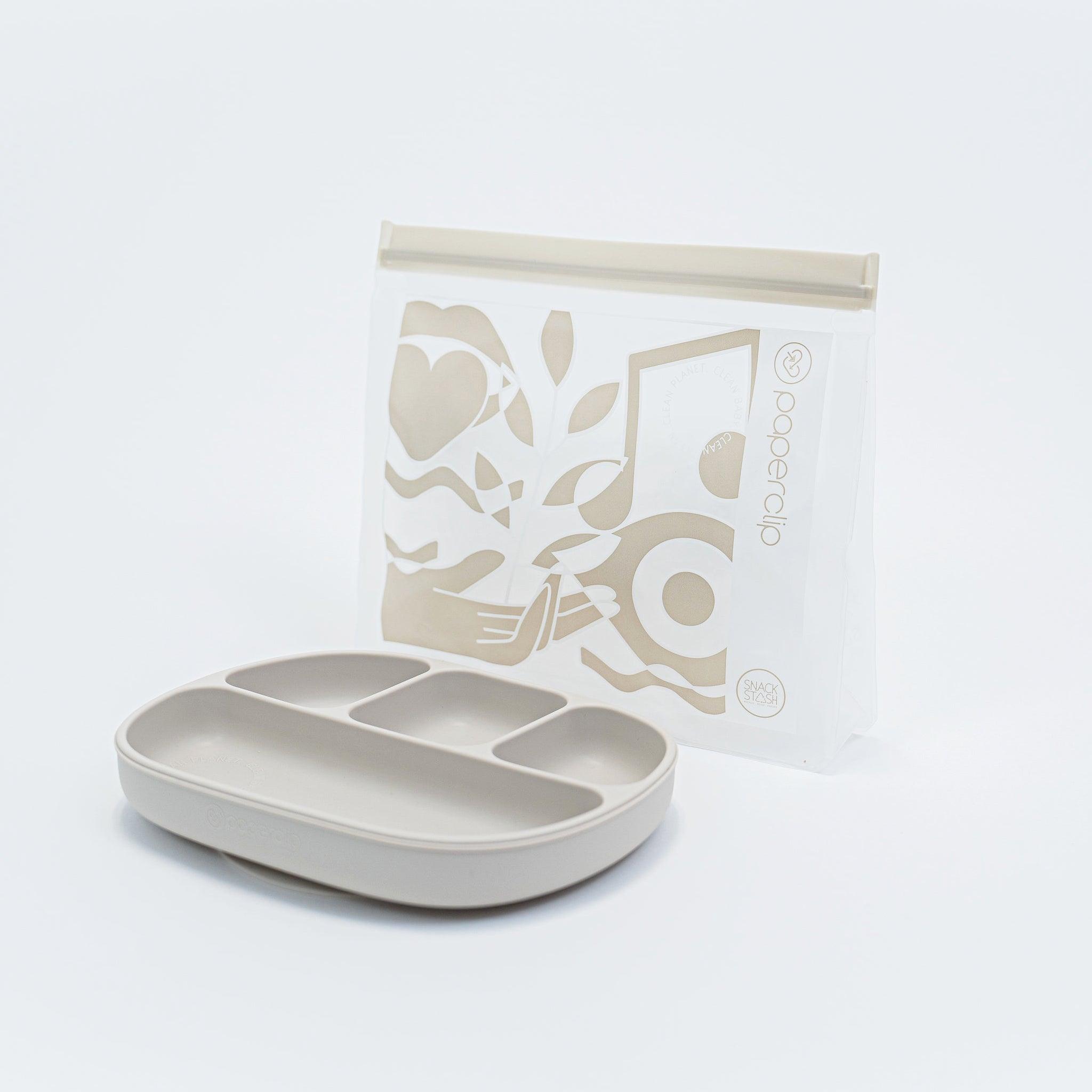 Silicone Sectioned Suction Plate - Paperclip