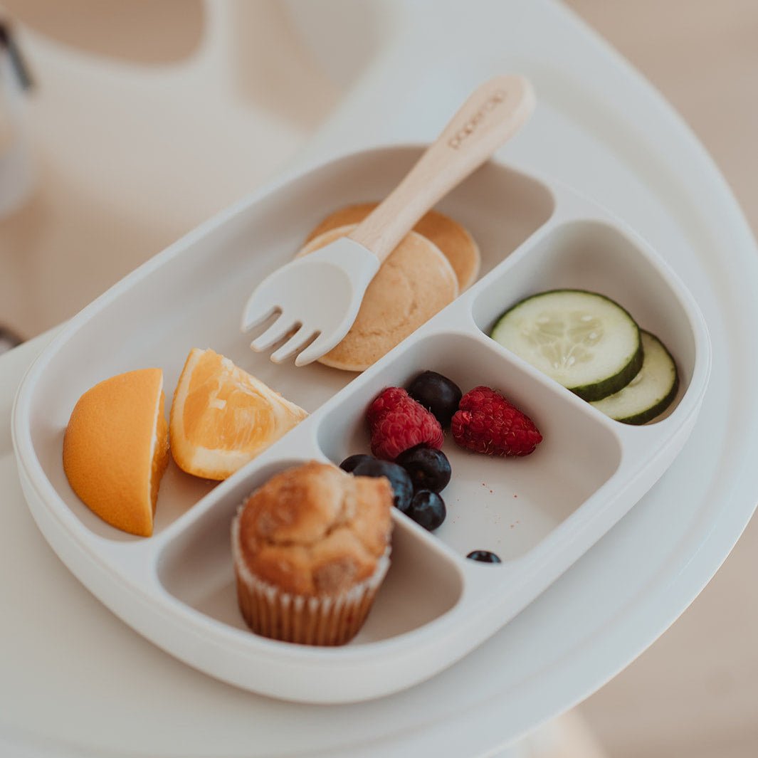 Silicone Sectioned Suction Plate - Paperclip