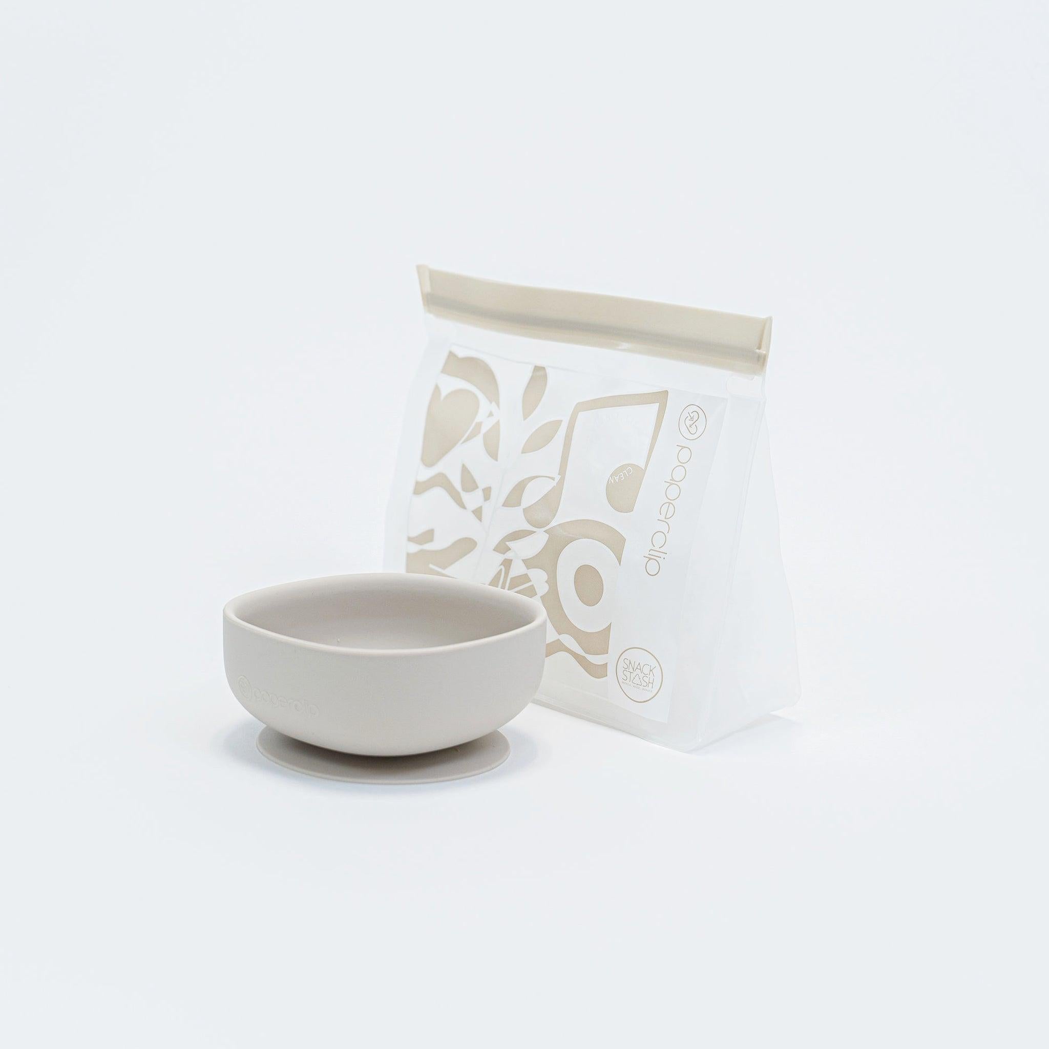 Silicone Suction Bowl - Paperclip