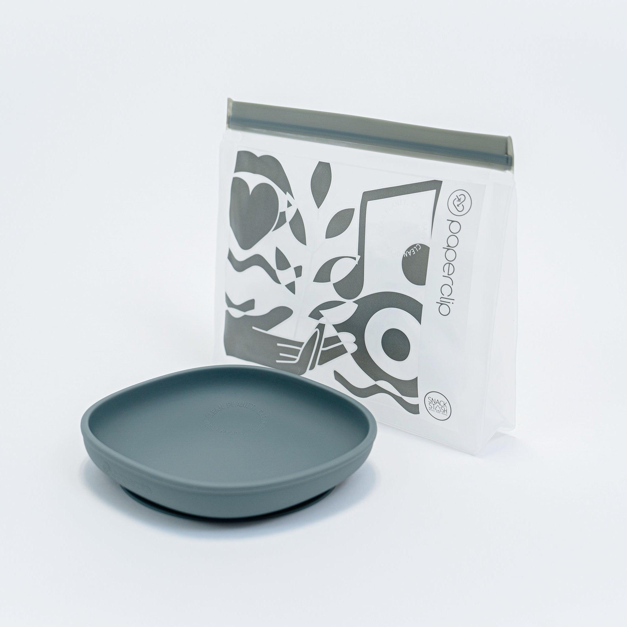 Silicone Suction Plate - Paperclip