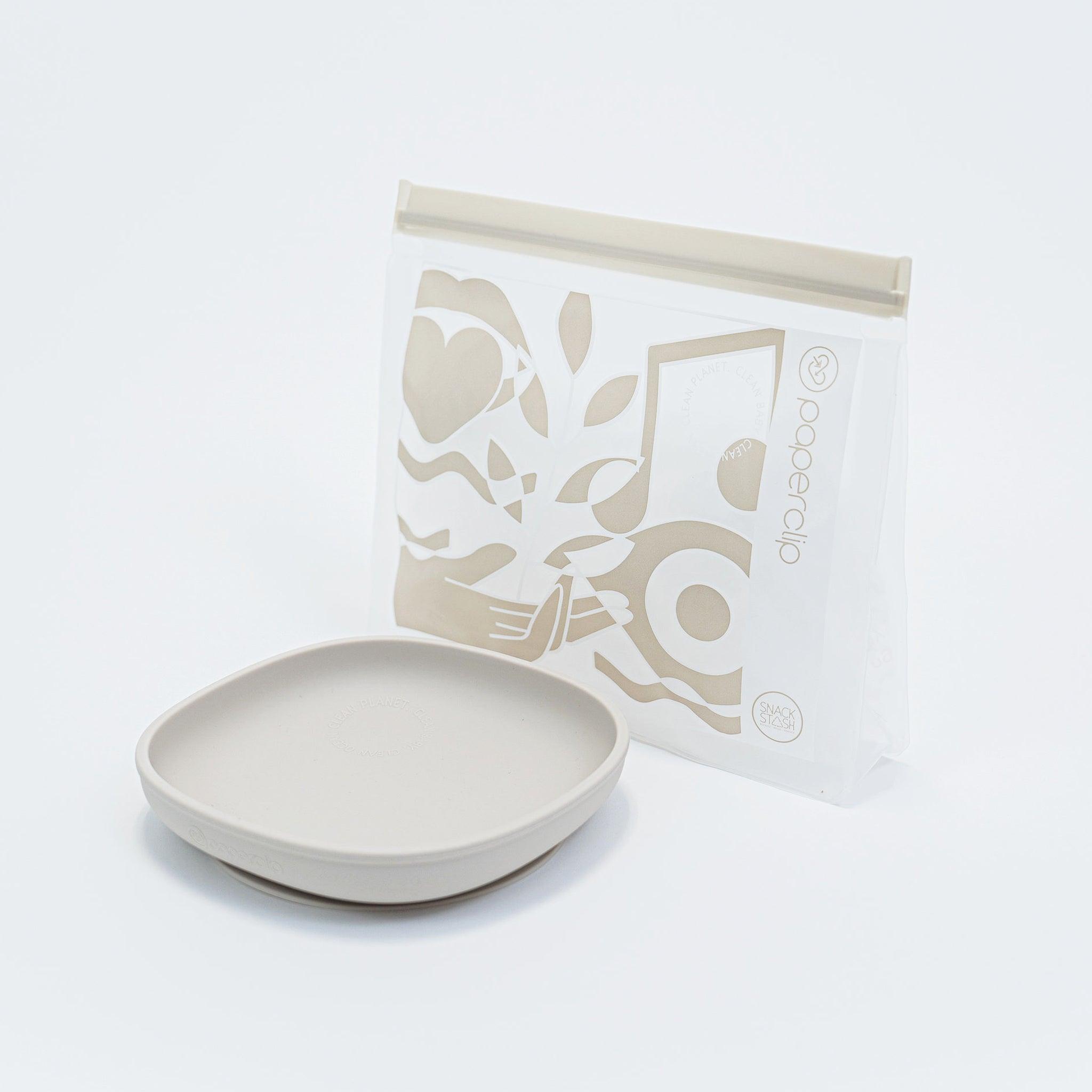 Silicone Suction Plate - Paperclip