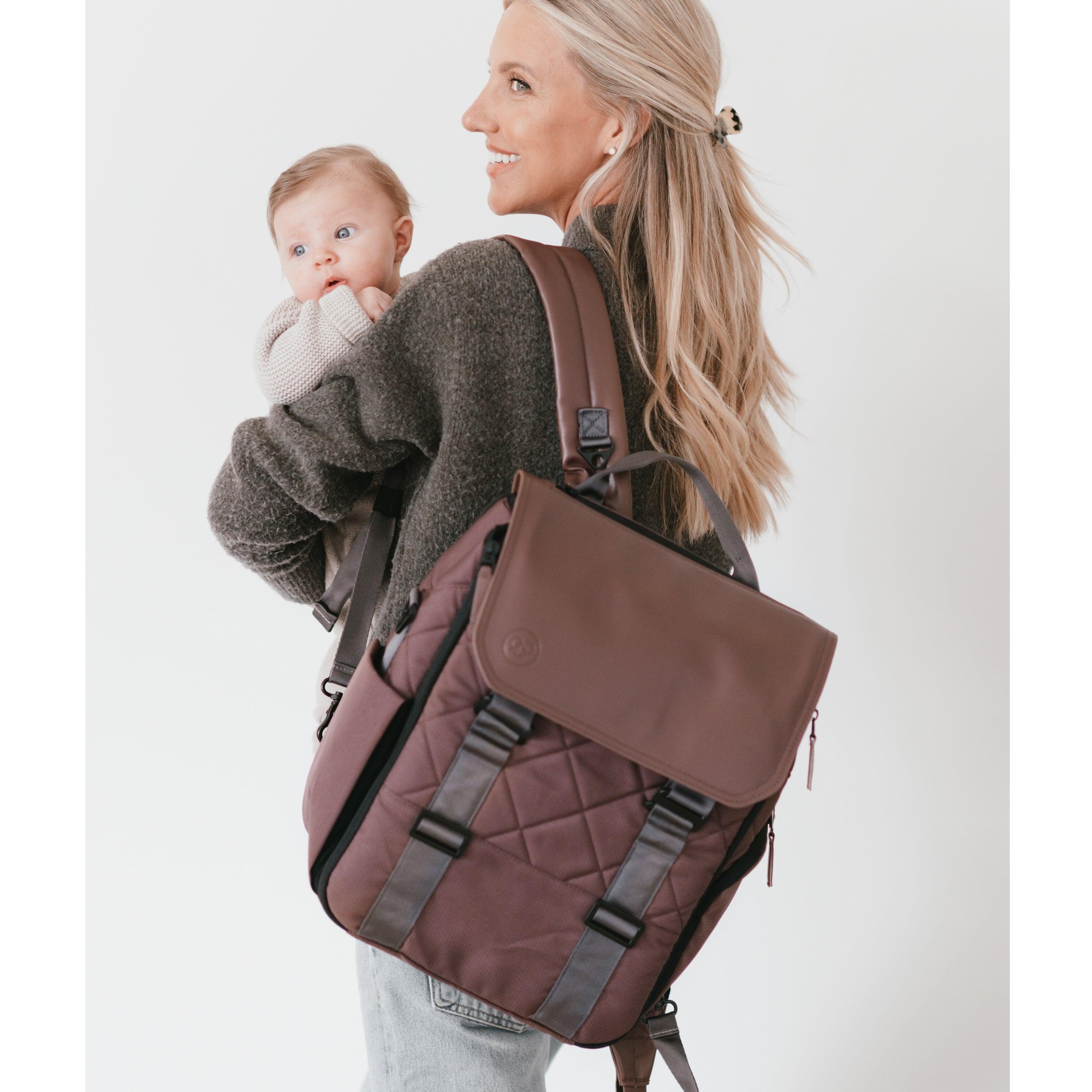 Willow Diaper Backpack – Sustainable, Multi - Functional Diaper Bag with Changing Station - Paperclip